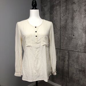 𝅺🚨 Rachel Mara Silk Long Sleeve Button Top